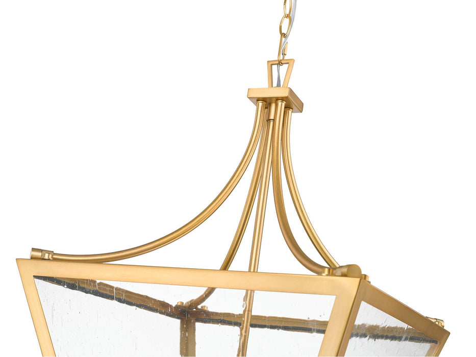 Z-Lite - 1961-4C-RB - Four Light Chandelier - Montalcino - Rubbed Brass