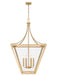 Z-Lite - 1961-6RB - Six Light Chandelier - Montalcino - Rubbed Brass