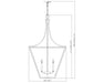 Z-Lite - 1961-6RB - Six Light Chandelier - Montalcino - Rubbed Brass