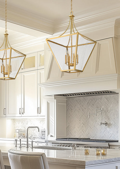 Z-Lite - 1961-6RB - Six Light Chandelier - Montalcino - Rubbed Brass