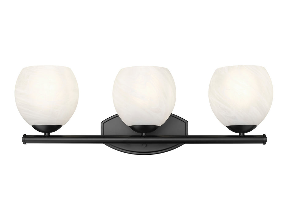 Z-Lite - 1963-3V-MB - Three Light Vanity - Colette - Matte Black