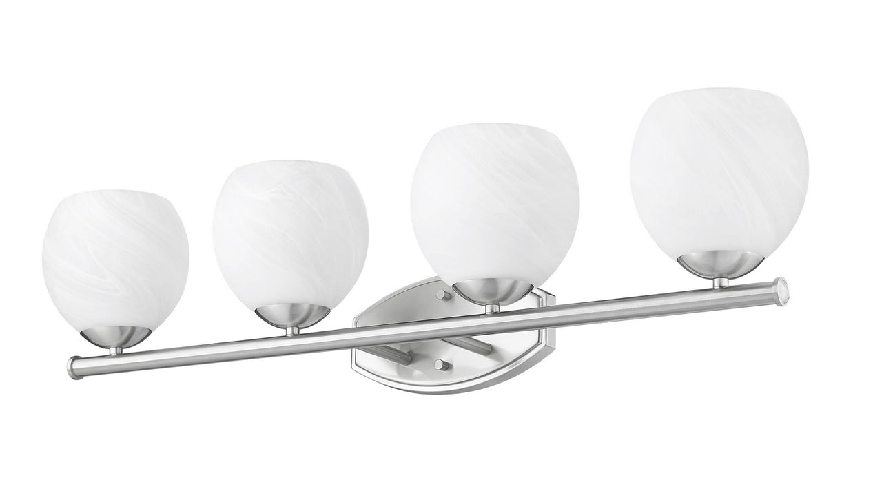 Z-Lite - 1963-4V-BN - Four Light Vanity - Colette - Brushed Nickel