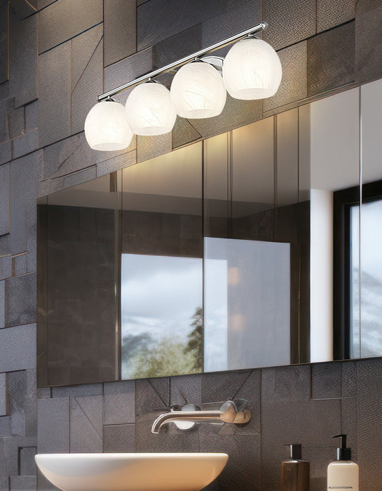 Z-Lite - 1963-4V-BN - Four Light Vanity - Colette - Brushed Nickel