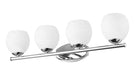 Z-Lite - 1963-4V-CH - Four Light Vanity - Colette - Chrome