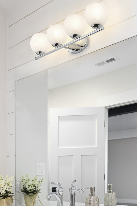 Z-Lite - 1963-4V-CH - Four Light Vanity - Colette - Chrome