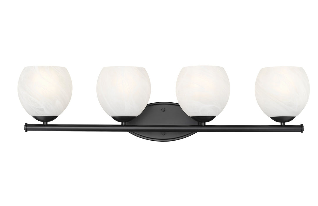 Z-Lite - 1963-4V-MB - Four Light Vanity - Colette - Matte Black