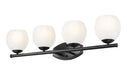 Z-Lite - 1963-4V-MB - Four Light Vanity - Colette - Matte Black