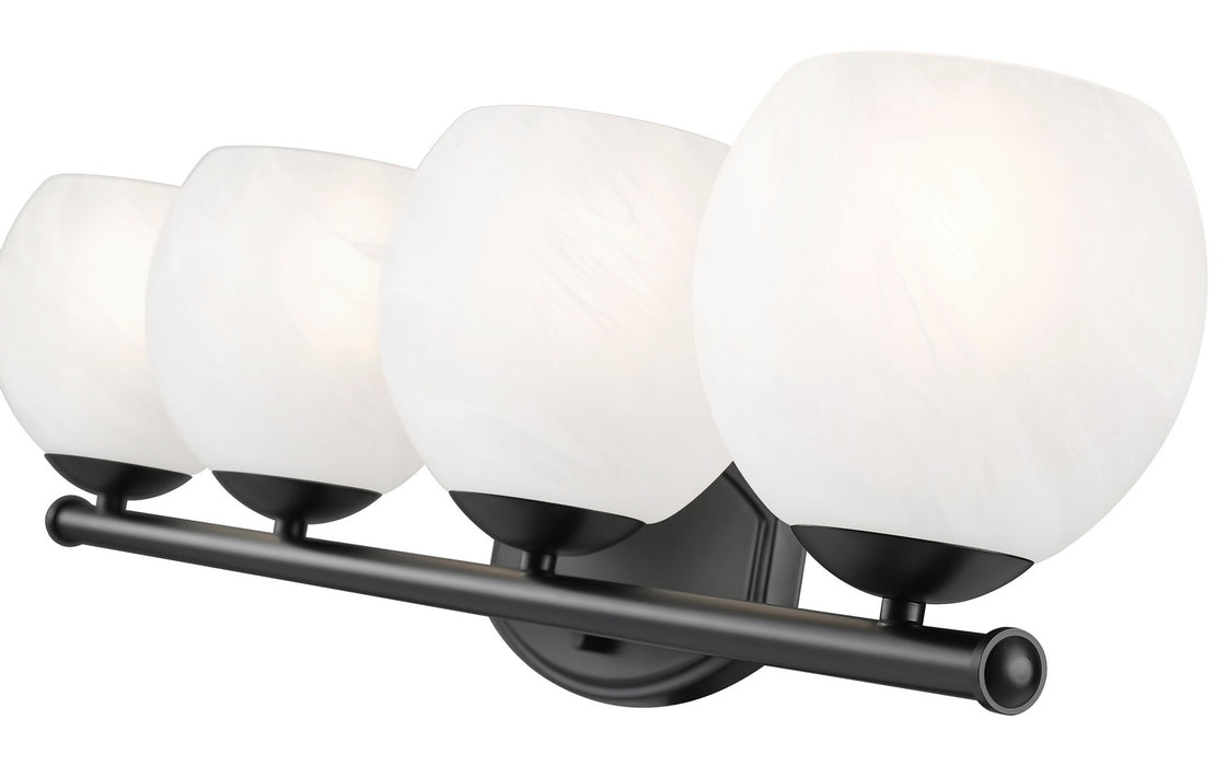 Z-Lite - 1963-4V-MB - Four Light Vanity - Colette - Matte Black