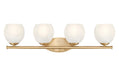 Z-Lite - 1963-4V-MGLD - Four Light Vanity - Colette - Modern Gold