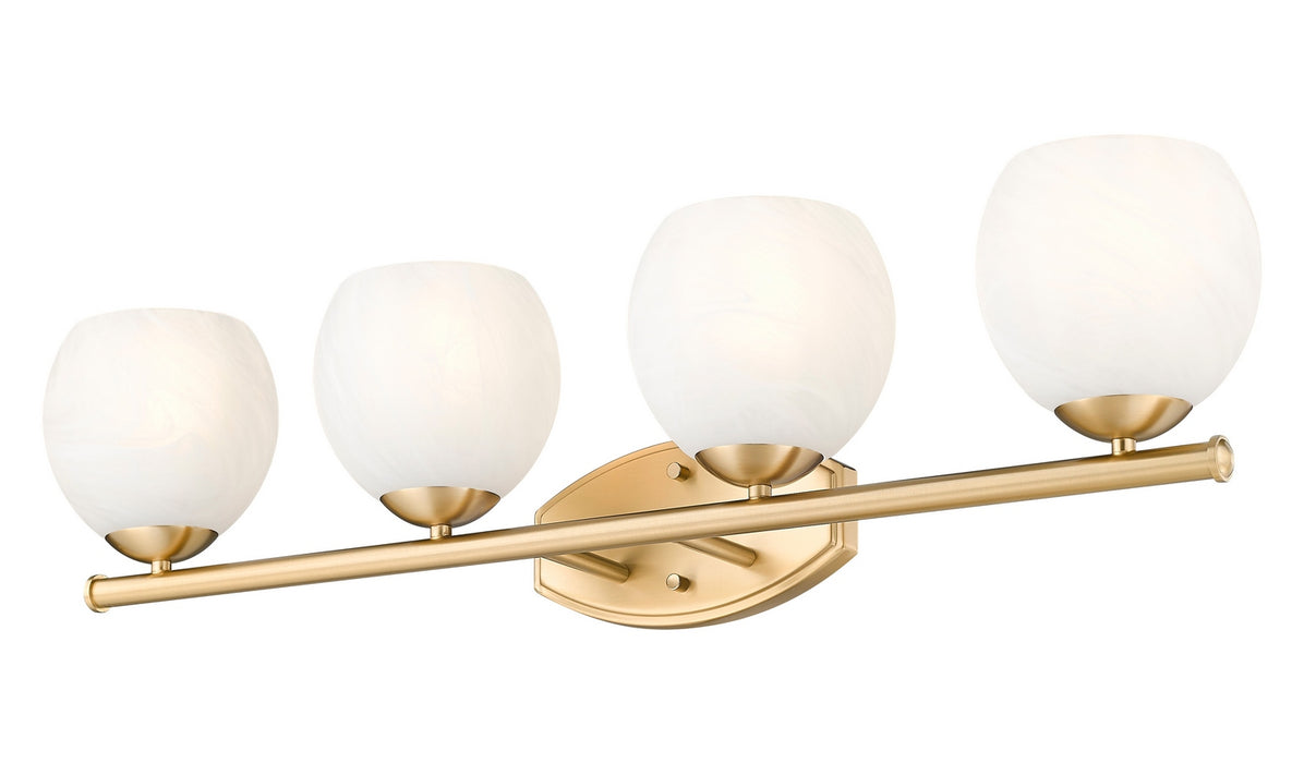Z-Lite - 1963-4V-MGLD - Four Light Vanity - Colette - Modern Gold