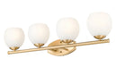 Z-Lite - 1963-4V-MGLD - Four Light Vanity - Colette - Modern Gold