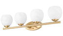 Z-Lite - 1963-4V-MGLD - Four Light Vanity - Colette - Modern Gold