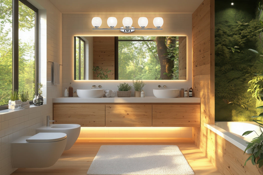 Z-Lite - 1963-5V-CH - Five Light Vanity - Colette - Chrome