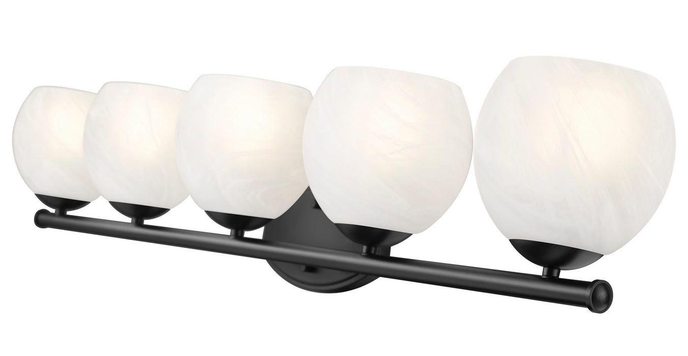 Z-Lite - 1963-5V-MB - Five Light Vanity - Colette - Matte Black