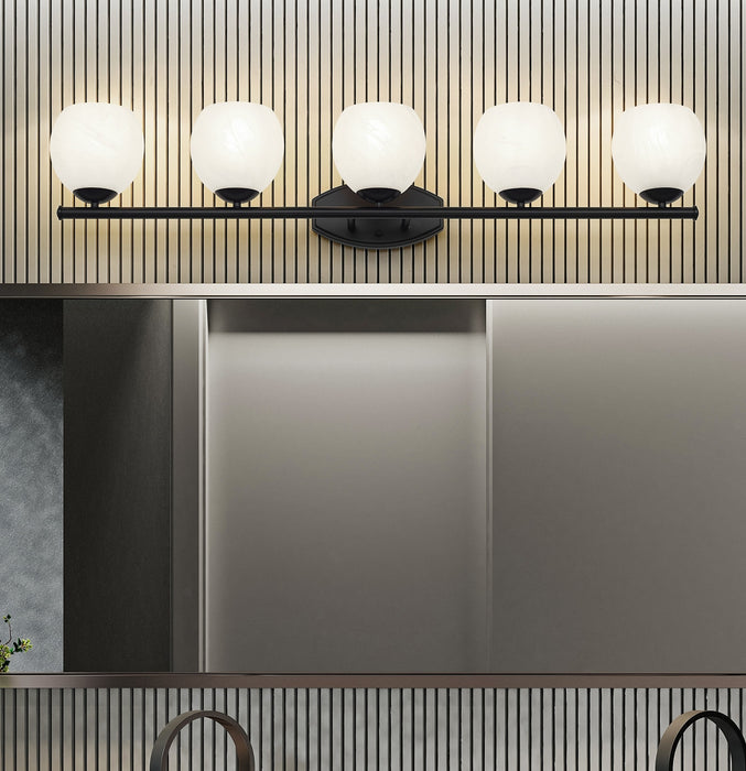 Z-Lite - 1963-5V-MB - Five Light Vanity - Colette - Matte Black