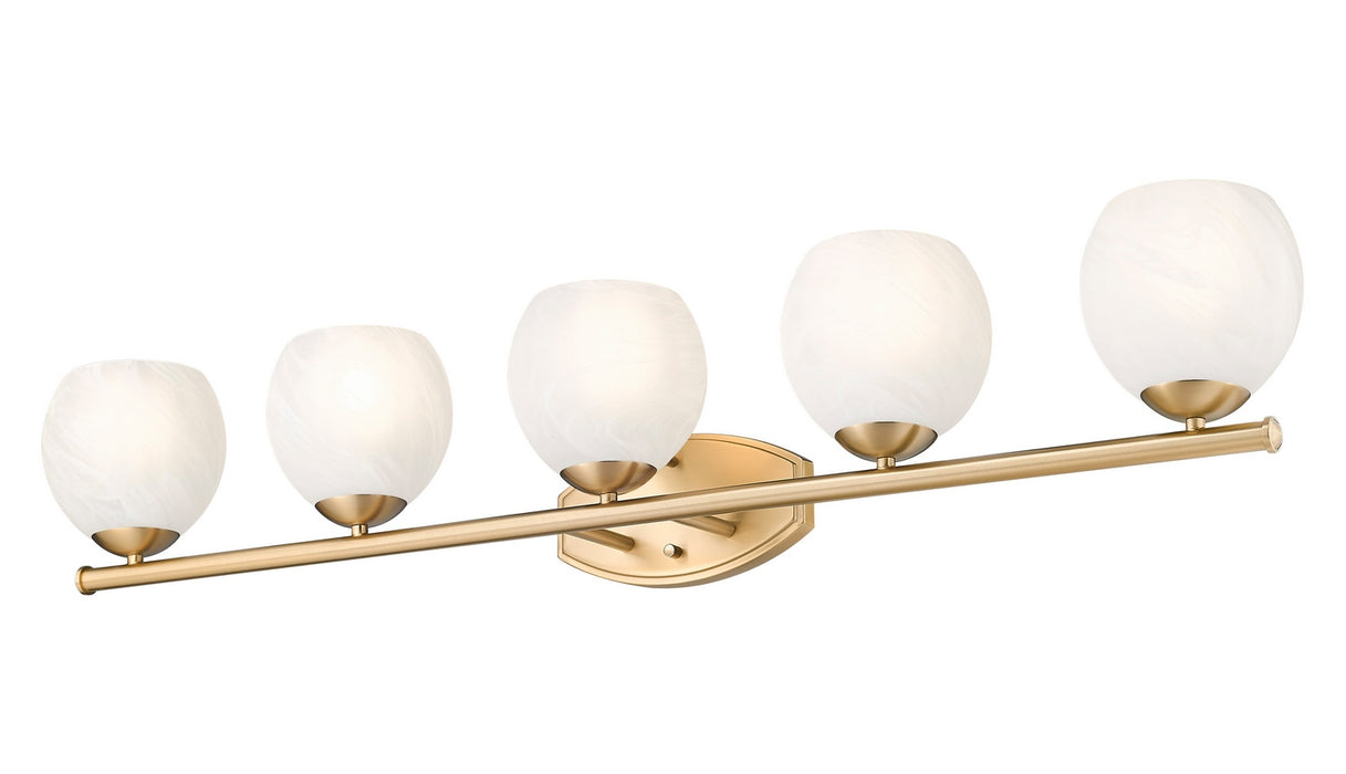 Z-Lite - 1963-5V-MGLD - Five Light Vanity - Colette - Modern Gold