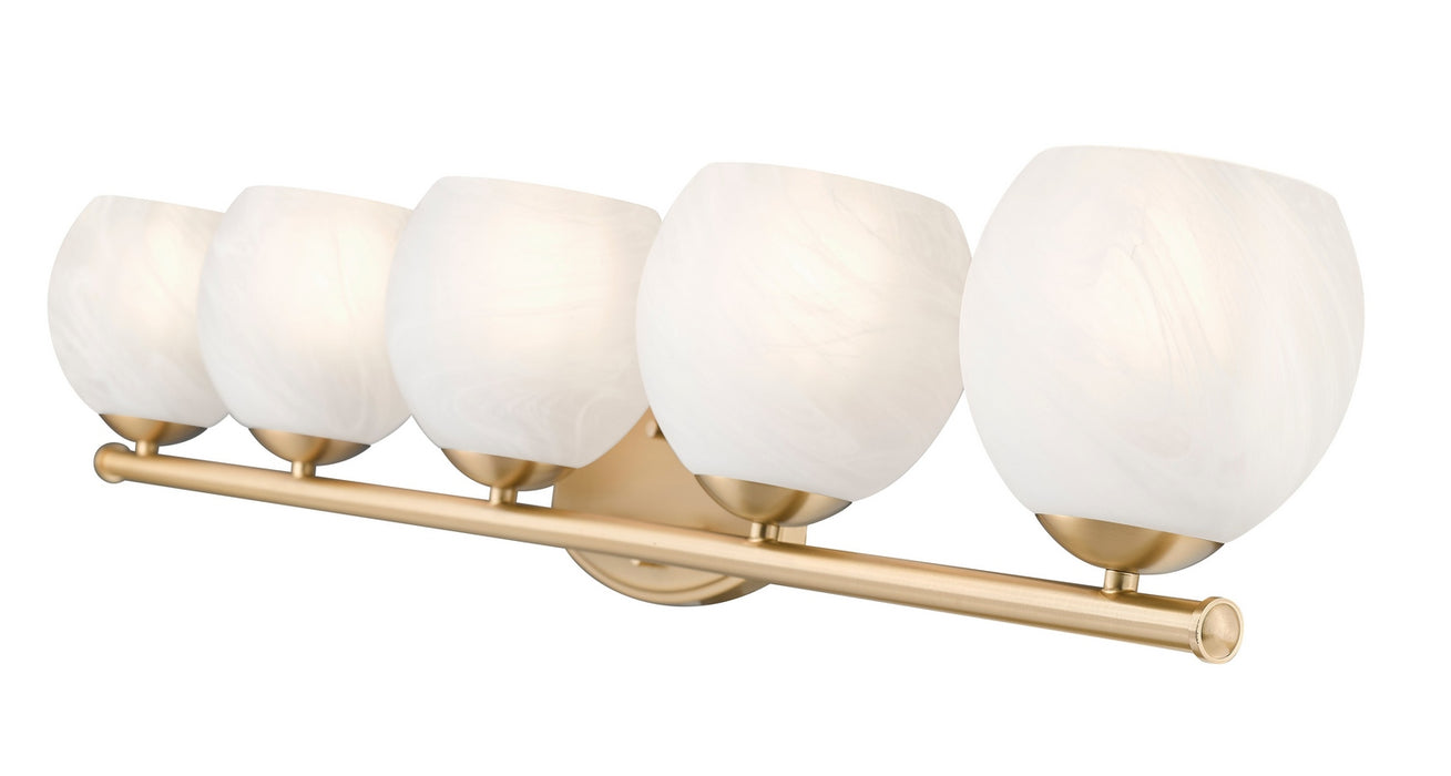 Z-Lite - 1963-5V-MGLD - Five Light Vanity - Colette - Modern Gold