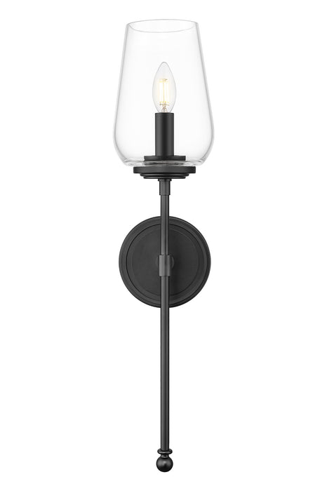 Z-Lite - 2012-1S-MB - One Light Wall Sconce - Dominique - Matte Black