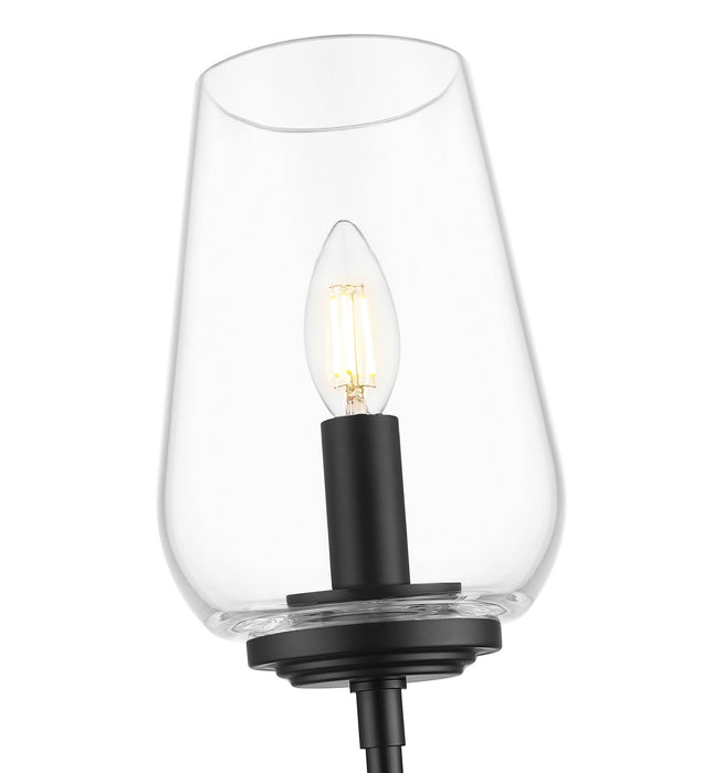 Z-Lite - 2012-1S-MB - One Light Wall Sconce - Dominique - Matte Black