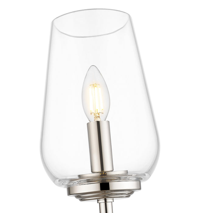 Z-Lite - 2012-1S-PN - One Light Wall Sconce - Dominique - Polished Nickel