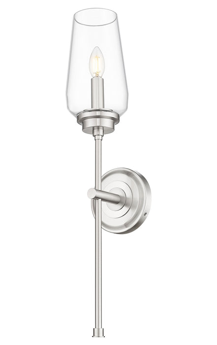Z-Lite - 2013-1S-BN - One Light Wall Sconce - Clara - Brushed Nickel