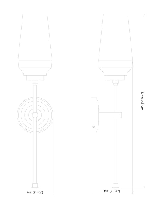 Z-Lite - 2013-1S-BN - One Light Wall Sconce - Clara - Brushed Nickel