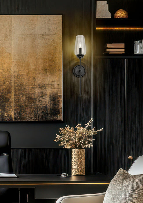 Z-Lite - 2013-1S-MB - One Light Wall Sconce - Clara - Matte Black