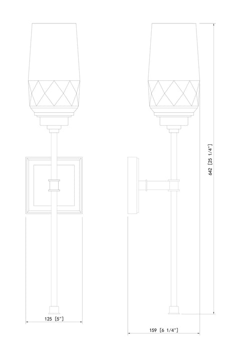 Z-Lite - 2015-1S-MB - One Light Wall Sconce - Cosmo - Matte Black