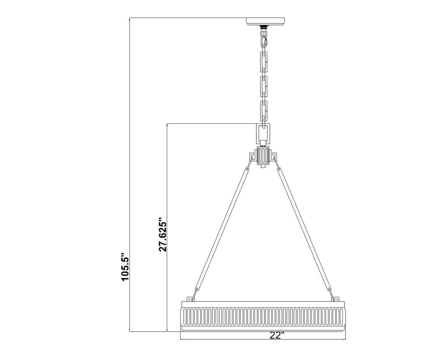 Z-Lite - 3046P22-MGLD-LED - LED Pendant - Quinn - Modern Gold