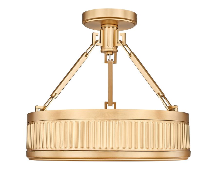 Z-Lite - 3046SF15-MGLD-LED - LED Semi Flush Mount - Quinn - Modern Gold