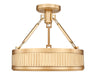 Z-Lite - 3046SF15-MGLD-LED - LED Semi Flush Mount - Quinn - Modern Gold