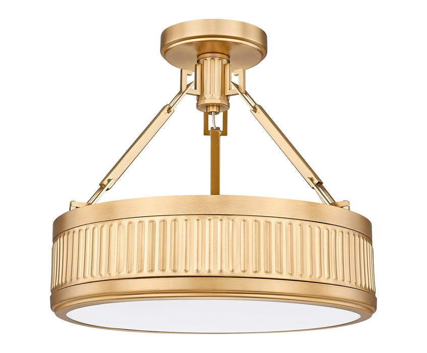 Z-Lite - 3046SF15-MGLD-LED - LED Semi Flush Mount - Quinn - Modern Gold