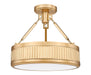 Z-Lite - 3046SF15-MGLD-LED - LED Semi Flush Mount - Quinn - Modern Gold