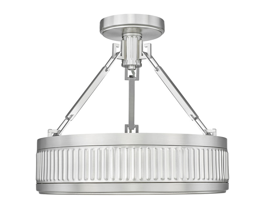Z-Lite - 3046SF15-SN-LED - LED Semi Flush Mount - Quinn - Satin Nickel