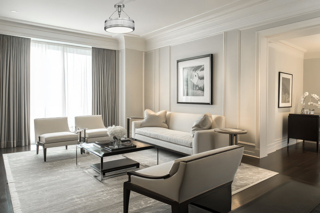 Z-Lite - 3046SF15-SN-LED - LED Semi Flush Mount - Quinn - Satin Nickel