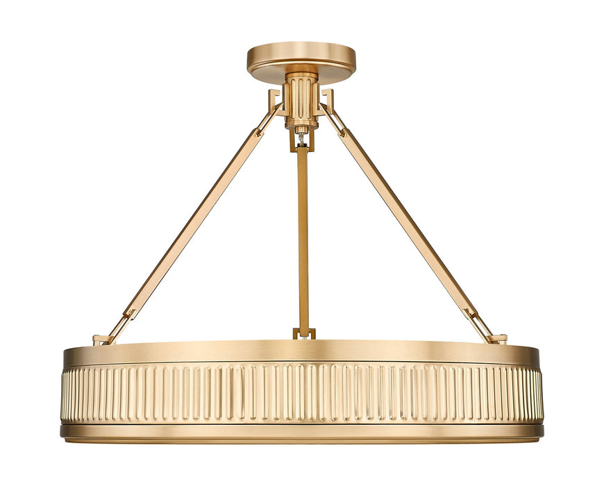 Z-Lite - 3046SF22-MGLD-LED - LED Semi Flush Mount - Quinn - Modern Gold