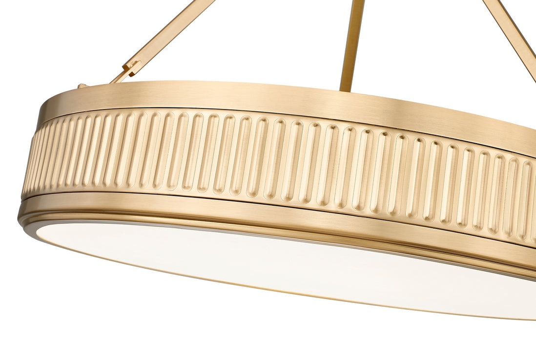 Z-Lite - 3046SF22-MGLD-LED - LED Semi Flush Mount - Quinn - Modern Gold