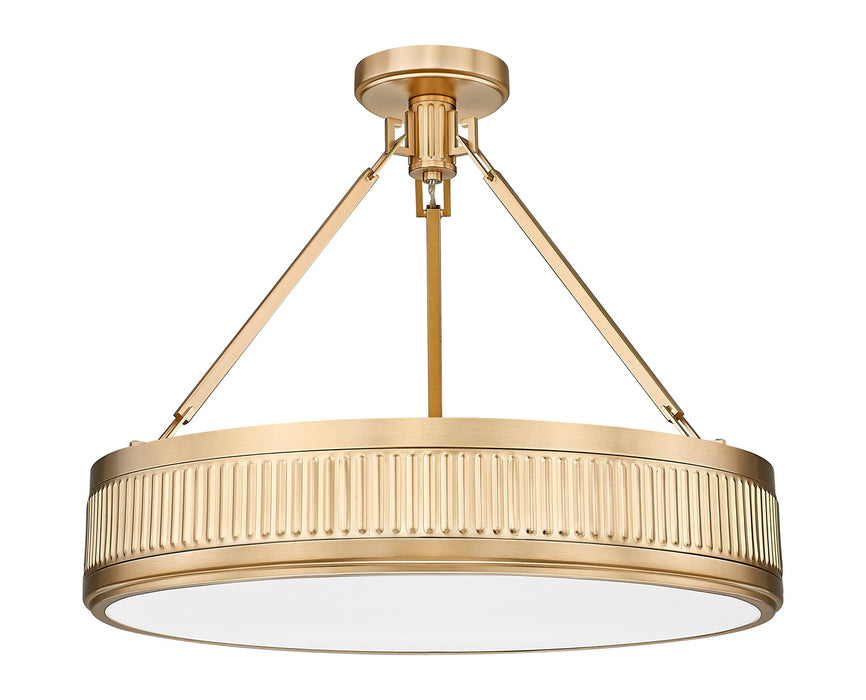 Z-Lite - 3046SF22-MGLD-LED - LED Semi Flush Mount - Quinn - Modern Gold