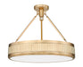 Z-Lite - 3046SF22-MGLD-LED - LED Semi Flush Mount - Quinn - Modern Gold