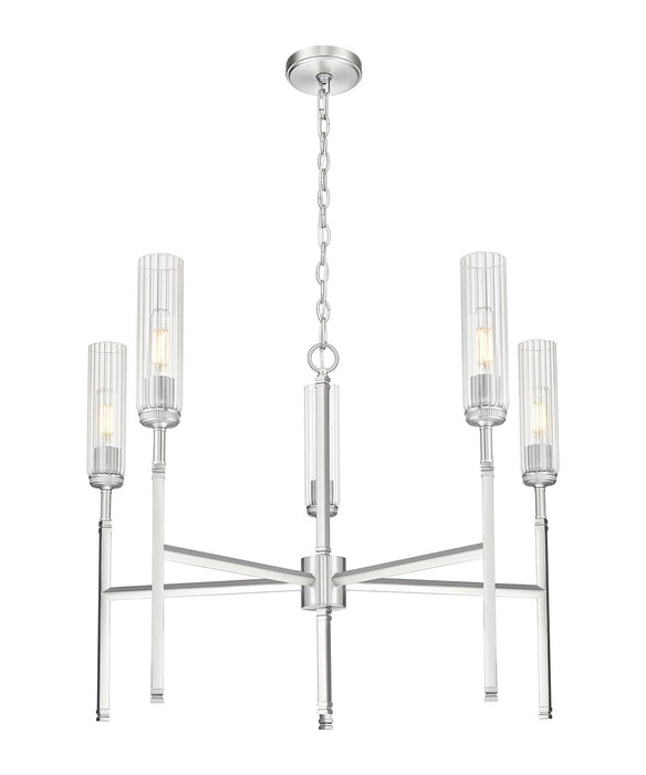 Z-Lite - 3047-5BN - Five Light Chandelier - Esme - Brushed Nickel