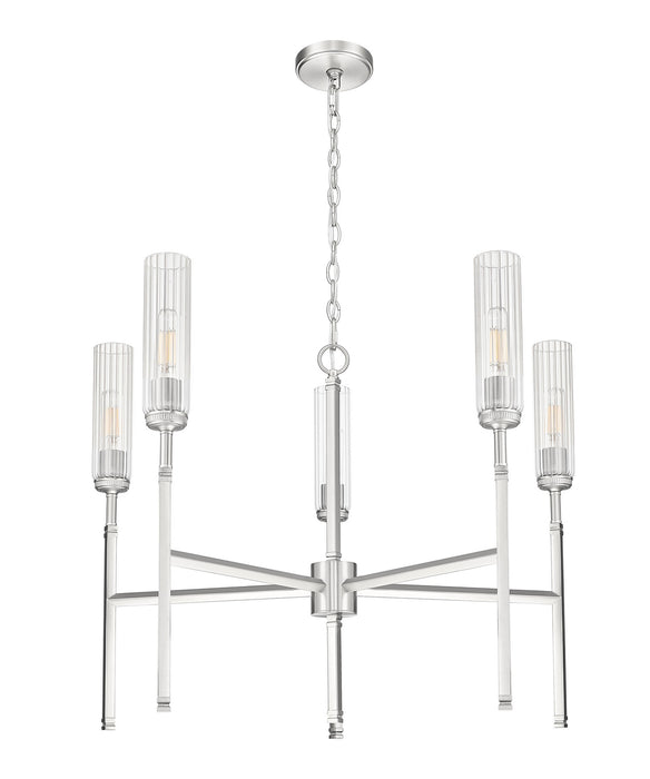 Z-Lite - 3047-5BN - Five Light Chandelier - Esme - Brushed Nickel
