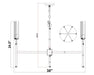 Z-Lite - 3047-6BN - Six Light Chandelier - Esme - Brushed Nickel