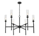 Z-Lite - 3047-6MB - Six Light Chandelier - Esme - Matte Black