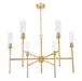 Z-Lite - 3047-6MGLD - Six Light Chandelier - Esme - Modern Gold