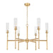 Z-Lite - 3047-6MGLD - Six Light Chandelier - Esme - Modern Gold