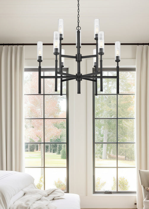 Z-Lite - 3047-9MB - Nine Light Chandelier - Esme - Matte Black