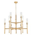 Z-Lite - 3047-9MGLD - Nine Light Chandelier - Esme - Modern Gold