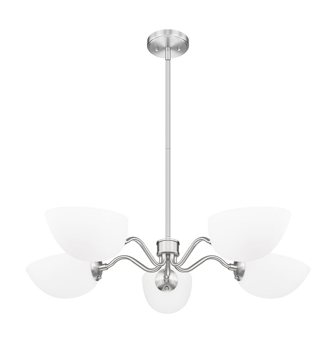 Z-Lite - 3048-5BN - Five Light Chandelier - Breton - Brushed Nickel