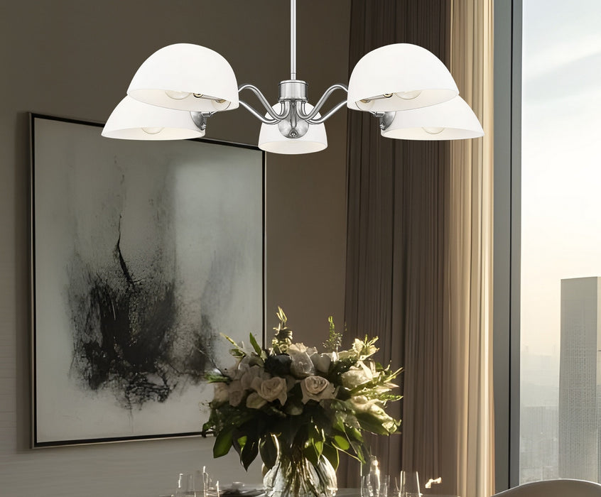 Z-Lite - 3048-5BN - Five Light Chandelier - Breton - Brushed Nickel