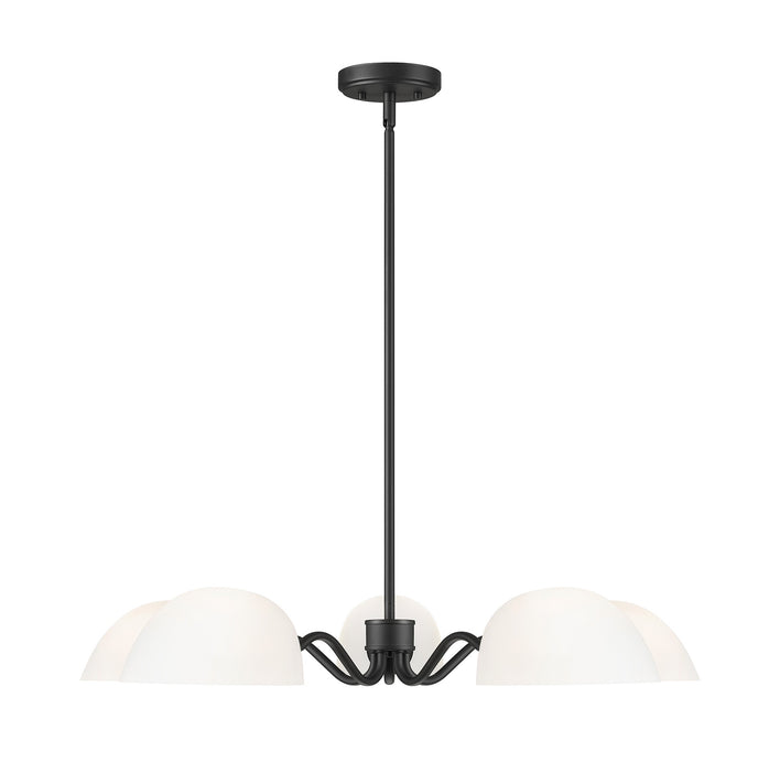 Z-Lite - 3048-5MB - Five Light Chandelier - Breton - Matte Black
